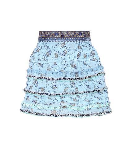 Valentino Bibi Printed Cotton Miniskirt