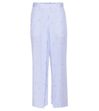 Wood Wood Marion Striped Wide-leg Trousers