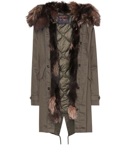 Brunello Cucinelli Military Fur-trimmed Parka