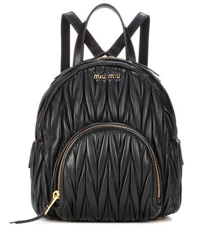Prada Matelassé Leather Backpack Bag