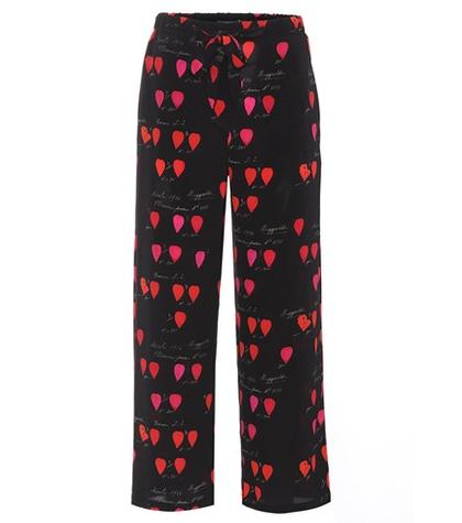 Tod's Printed Silk Trousers