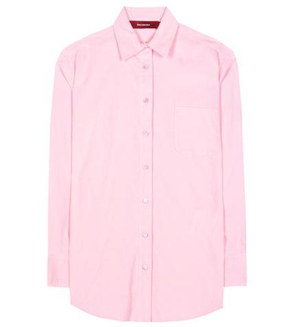 Saint Laurent Sander Cotton Blouse