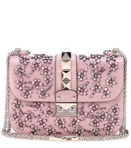 Valentino Valentino Garavani Lock Small Leather Crossbody Bag