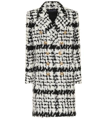 Maison Margiela Wool-blend Plaid Coat