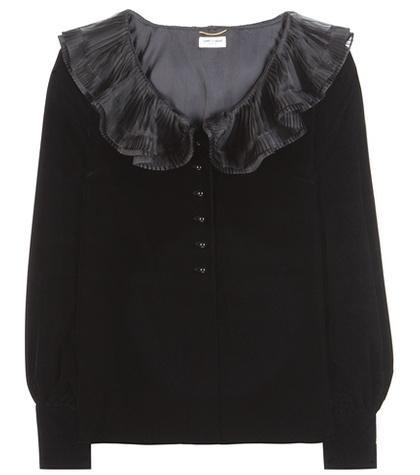 Saint Laurent Velvet Blouse