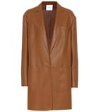 Agnona Leather Coat