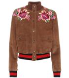 Gucci Embroidered Suede Jacket