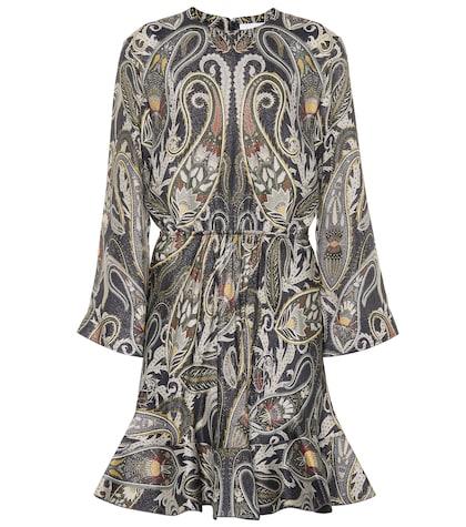 Chlo Printed Silk-blend Dress
