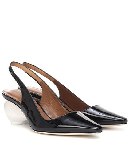 Castaer Margot Patent Leather Slingback Pumps