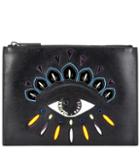 Kenzo Embellished Leather Pouch
