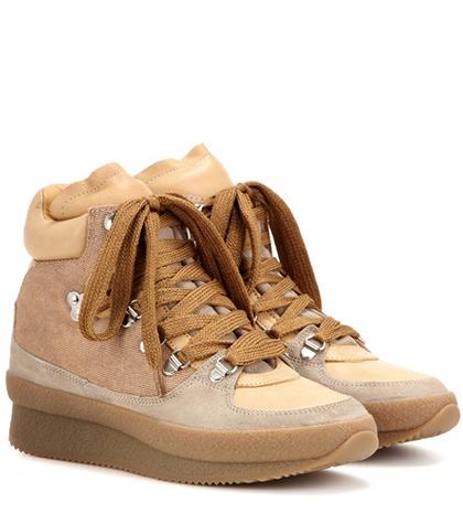 Isabel Marant Étoile Brent Leather And Suede Ankle Boots