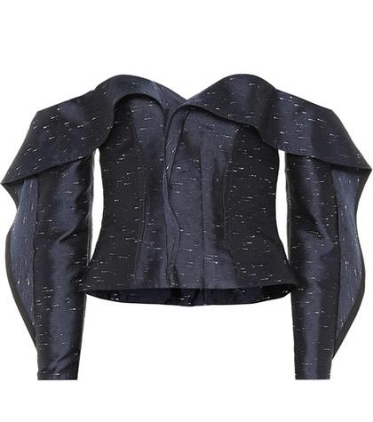 Self-portrait Jacquard Off-the-shoulder Top