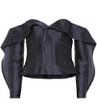 Self-portrait Jacquard Off-the-shoulder Top
