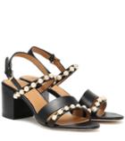 Tory Burch Emmy Embellished Leather Sandals