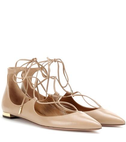 Loro Piana Christy Flat Leather Ballerinas