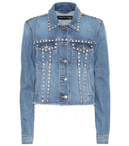 Veronica Beard Cara Embellished Denim Jacket