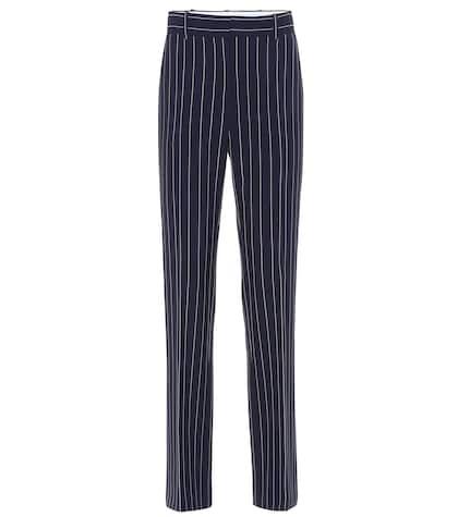 Gucci Striped High-rise Slim Pants