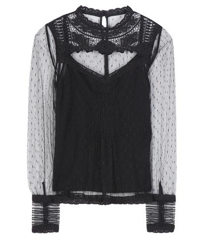 Redvalentino Tulle Blouse