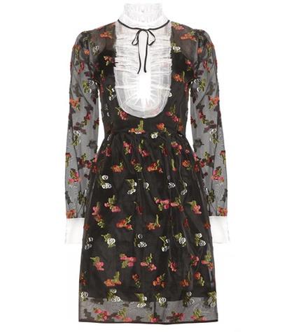Edun Katy Silk Fil Coupé Dress
