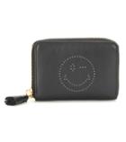 Salvatore Ferragamo Smiley Small Zip-around Leather Wallet