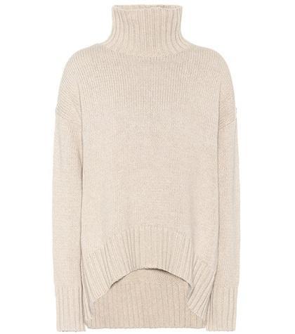 Joseph Knitted Cotton-blend Turtleneck Sweater