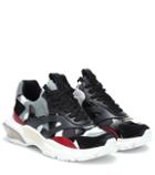 Palm Angels Valentino Garavani Bounce Leather-trimmed Sneakers