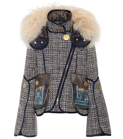 Dolce & Gabbana Fur-trimmed Cotton-blend Jacket