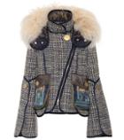 Dolce & Gabbana Fur-trimmed Cotton-blend Jacket