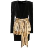 Alexandre Vauthier Velvet Minidress