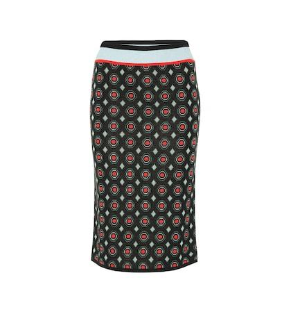 Diane Von Furstenberg Hans Jacquard Wool Skirt