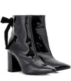 Oscar De La Renta X Robert Clergerie Karli Patent Leather Ankle Boots
