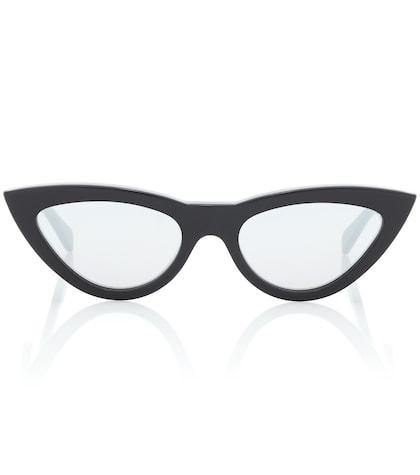 Red (v) Cat-eye Acetate Sunglasses