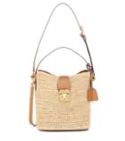 Mark Cross Murphy Raffia Bucket Bag