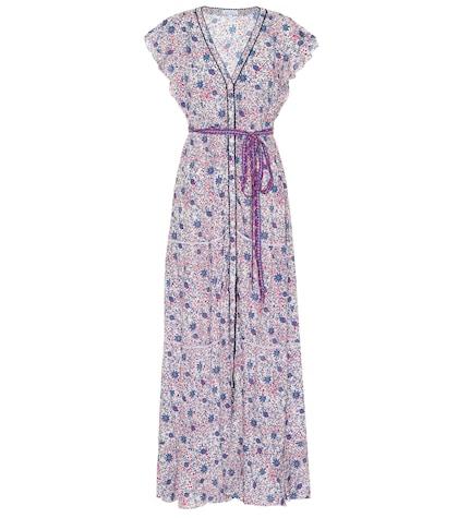 Roger Vivier Ola Floral Wrap Dress
