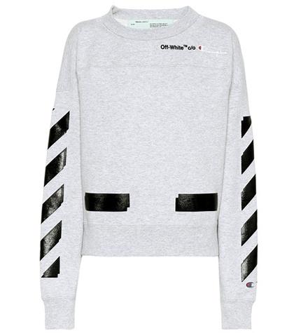 Off-white X Champion Printed Sweatshirt