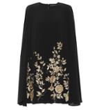 Etro Embellished Silk Cape Minidress