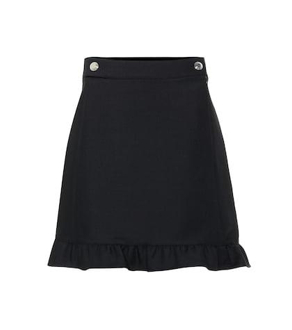 Tory Burch Stretch-wool Miniskirt