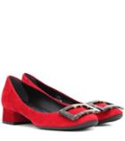 Etro Suede Block Heel Pumps