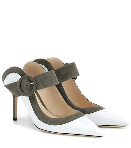 Jimmy Choo Hendrix 85 Leather Mules