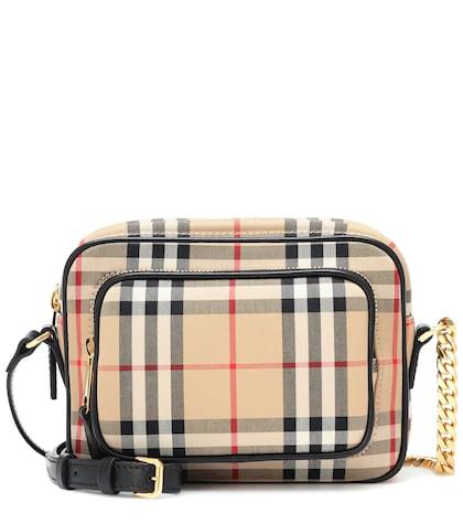 Burberry Vintage Check Camera Shoulder Bag