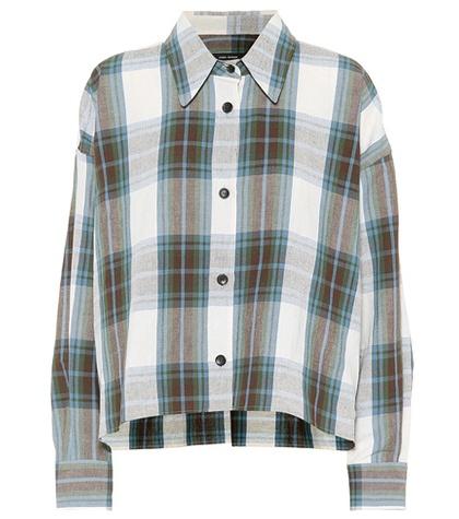 Isabel Marant Macao Plaid Cotton And Linen Shirt