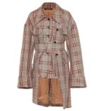 Rokh Checked Cotton-blend Coat