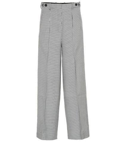 Rokh Houndstooth Wide-leg Pants