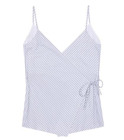 Three Graces London Striped Cotton Top