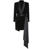 Alexandre Vauthier Velvet Fil Coupé Minidress