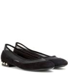 Roger Vivier Suede Ballerinas