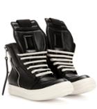 Rick Owens Leather High-top Sneakers
