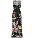 Redvalentino Embroidered Broderie Anglaise Maxi Dress