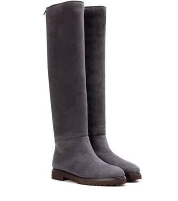 Edun Ethel Shearling-lined Suede Knee-high Boots