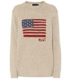 Polo Ralph Lauren Flag Cotton And Linen-blend Sweater